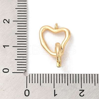 Brass Fold Over Clasps KK-M270-17G-1