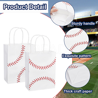 1 Sets Rectangle Paper Gift Bags with Handle ABAG-BBC0001-25A-1