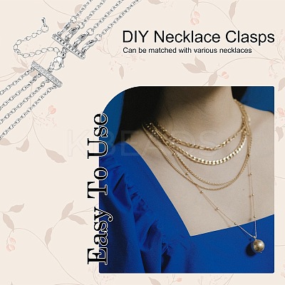 Brass Micro Pave Cubic Zirconia Chain Extender ZIRC-Q022-031P-NR-1