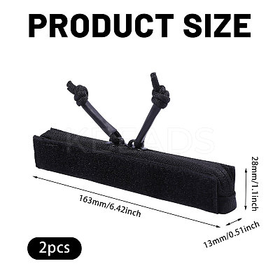 Nylon & Plastic Outdoor Tactical Vest Zipper Strip DIY-WH0128-60C-1