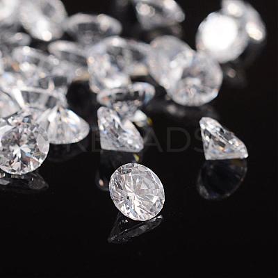 Clear Grade A Diamond Shaped Cubic Zirconia Cabochons X-ZIRC-M002-4mm-007-1