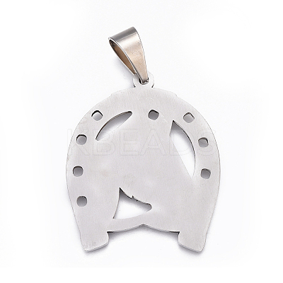 Tarnish Resistant 201 Stainless Steel Big Pendants STAS-F207-36P-1