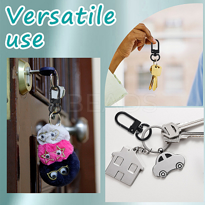 36pcs Baking Paint Alloy Swivel Clasps FIND-CP0002-88-1