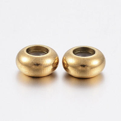 Ion Plating(IP) 202 Stainless Steel Beads STAS-F148-9mm-07G-1