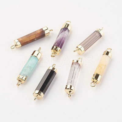 Natural Gemstone Links connectors G-F527-11-1