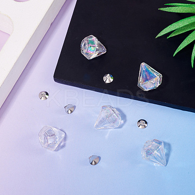 DIY Diamond Glass Bottles Pendants Making Kits DIY-TA0012-40B-1