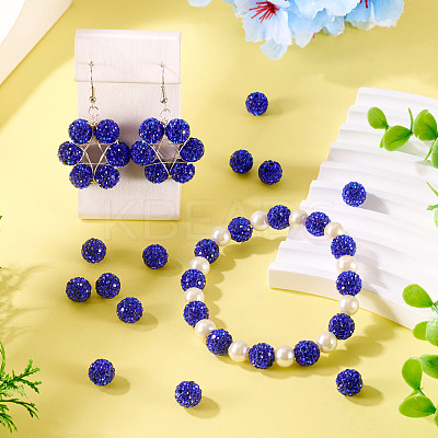 30Pcs Pave Disco Ball Beads RB-TA0001-26D-1