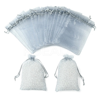 50Pcs Organza Bags Jewellery Storage Pouches Wedding Favour Party Mesh Drawstring Gift OP-FS0001-05G-1