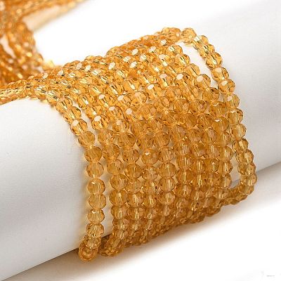 Transparent Glass Beads Strands EGLA-A035-T3mm-D04-1