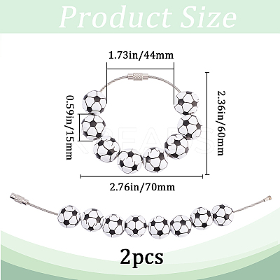 16mm Round Sport Ball Wooden Beaded Embellishments FIND-WH20003-42B-1