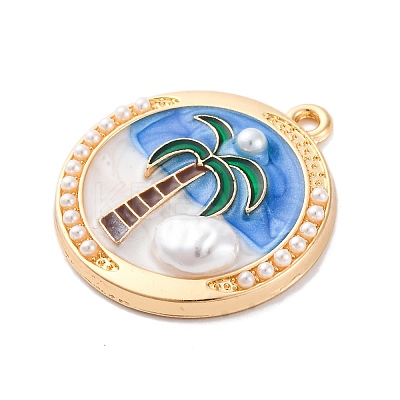 Alloy Enamel Pendants FIND-M060-10G-1