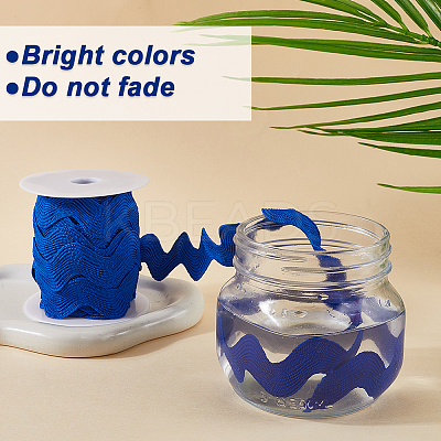 9 Yards Polyester Wavy Fringe Trim Ribbon OCOR-XCP0002-92A-1