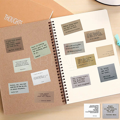 60Pcs Inspirational Wisdom Word Paper Stickers Set DIY-C062-04-1