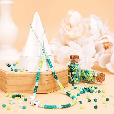 Opaque Glass Round Seed Beads GLAA-TAC0025-07B-02-1