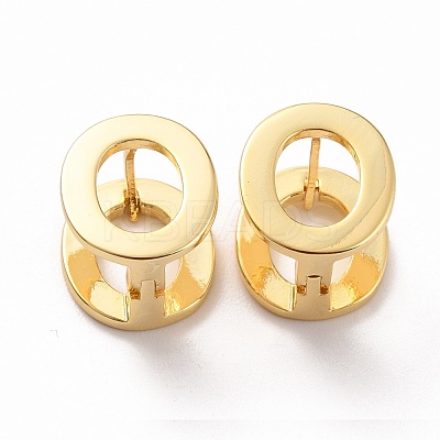 Initial Hoop Earrings for Women EJEW-P194-01G-O-1