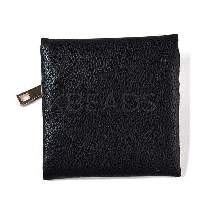 Imitation Leather Jewelry Storage Zipper Bags ABAG-G016-01A-05-1