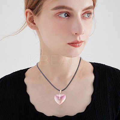 Valentine's Day DIY Pendant Necklaces Making Kits DIY-BBC0002-15B-1