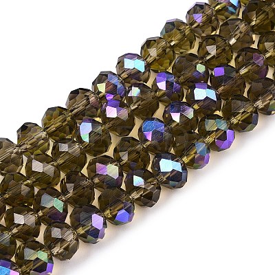 Electroplate Glass Beads Strands EGLA-A044-T8mm-L16-1
