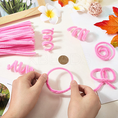 100Pcs DIY Plush Sticks FIND-SP0004-72F-1