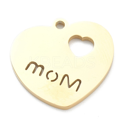 Ion Plating(IP) 304 Stainless Steel Pendants STAS-B016-08G-1