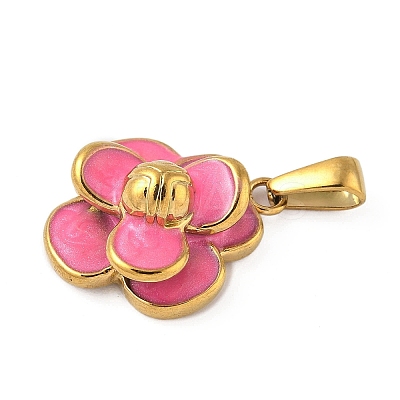 304 Stainless Steel Enamel Pendants LS-STAS-P408-17A-G-1