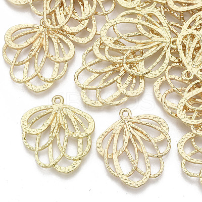 Alloy Hammered Pendants PALLOY-S132-016-1