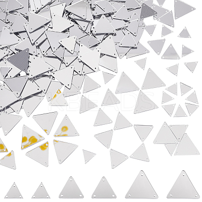 300pcs 3 style Sew On Mirror Rhinestones DIY-PH0013-82-1