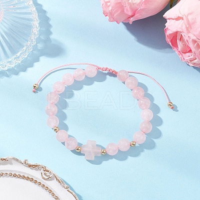 Natural Mixed Gemstone Beaded Braided Bead Bracelets for Women BJEW-JB12212-1