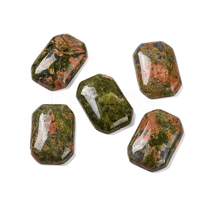 Natural Unakite Cabochons G-B085-01A-06-1