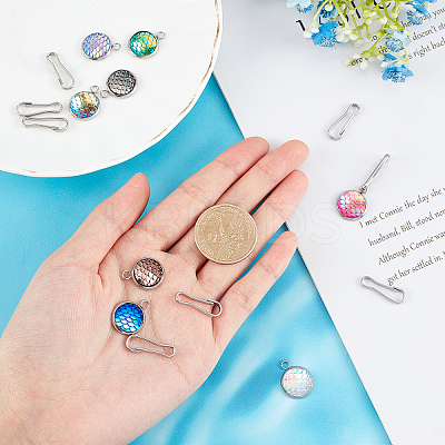 8 Styles 16Pcs DIY Keychain Making Kits DIY-SC0016-37-1
