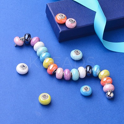 Handmade Porcelain European Beads OPDL-JP0001-02-1