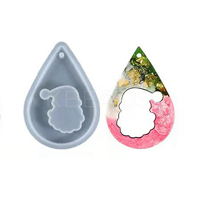 DIY Christmas Santa Claus Pendant Silicone Statue Molds LS-DIY-G056-A04-1