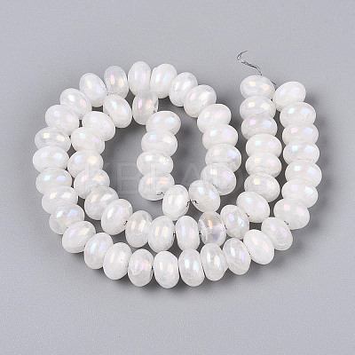 Electroplate Natural Quartz Crystal Beads Strands G-T144-37-1