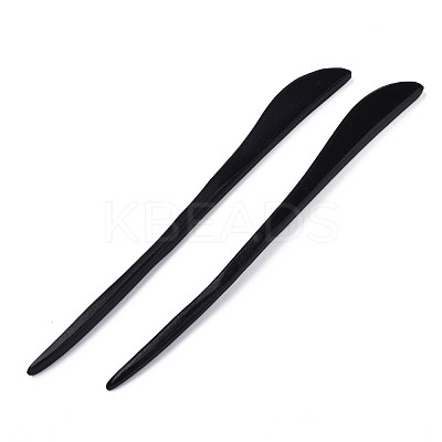 Vintage Schima Wood Hair Sticks Findings OHAR-N008-09-1