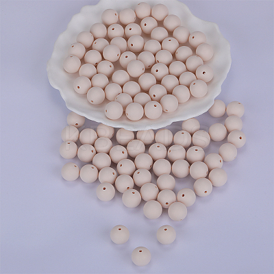 Round Silicone Focal Beads SI-JX0046A-125-1