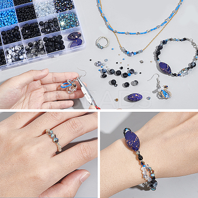 DIY Beads Jewelry Making Finding Kit DIY-PH0017-56-1