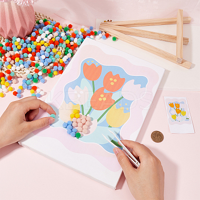 DIY Soft Balls Painting Kit for Children DIY-GF0010-13C-1