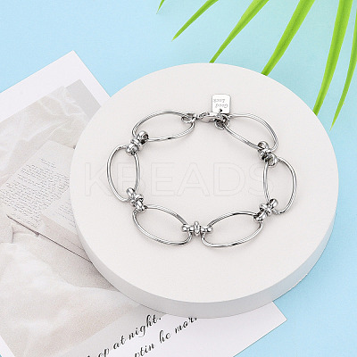 Brass Chain Bracelets BJEW-N032-01P-1
