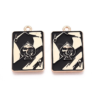 Halloween Theme Alloy and Enamel Pendants ENAM-T021-30D-02-1