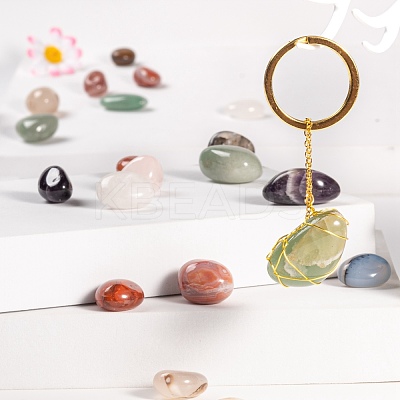 78Pcs 5 Style Natural Amethys & Rose Quartz & Green Aventurine & Botswana Agate & Dendritic Agate Beads G-LS0001-06-1