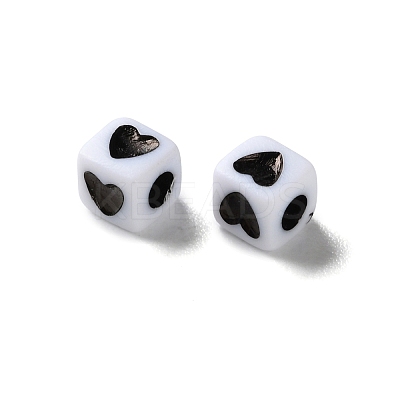 Opaque Acrylic Beads OACR-D301-06B-1
