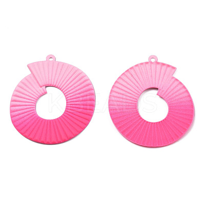 Spray Painted Iron Pendants IFIN-N008-029D-1