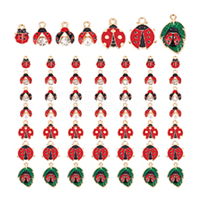 56pcs 7 styles Alloy Pendants DIY-PH0001-12-1