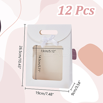 Rectangle Paper Gift Bags CON-WH0088-81B-1