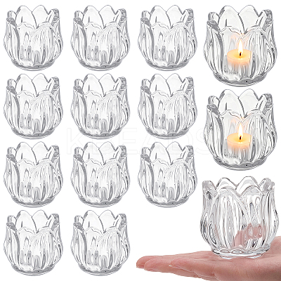 26Pcs Glass Candle Cups AJEW-WA0004-69B-1