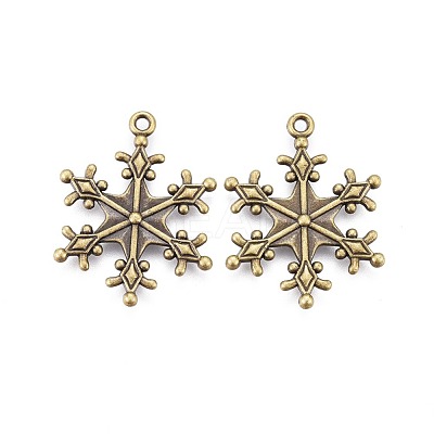 Zinc Tibetan Style Alloy Pendants TIBEP-12740-AB-LF-1