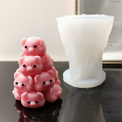 DIY Stacking Pigs Figurine Silicone Molds SIMO-C001-01-1