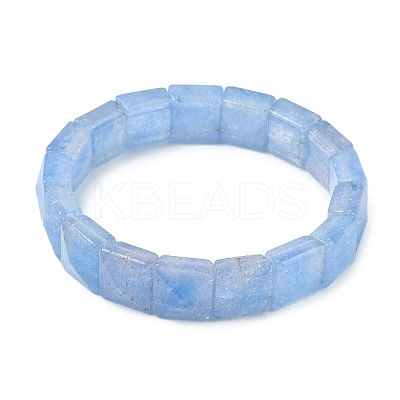Dyed Natural Quartz Crystal Beads Stretch Bracelets for Women Men BJEW-C097-06-16-1