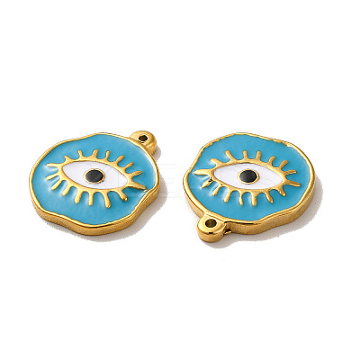 Ion Plating(IP) 304 Stainless Steel Charms STAS-C074-06G-02-1