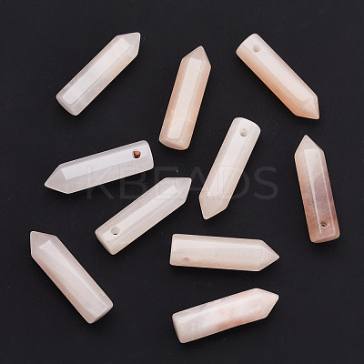 Natural Pink Aventurine Pointed Pendants G-D460-01I-1